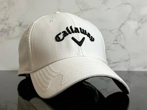 【未使用品】59F★Callaway Golf キャロウェイ ゴルフ マーカー用マグネット付きキャップ 帽子 CAP ホワイトにシリーズロゴ《FREEサイズ》