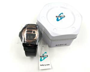 1000 иен ~[ не использовался ]CASIO Casio Baby-G BG-169G кварц наручные часы * чёрный черный цифровой календарь с футляром 
