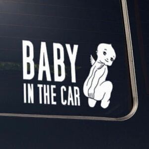 ベビーインカー/BABY IN CAR:ポキエンジェル横デザイン/WH karin