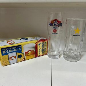 【新品】サントリーモルツオリジナルグラス&サッポロビールジョッキ　2個セット　 中ジョッキ グラス