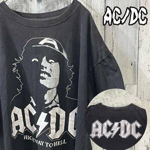 AC/DC アンガス・ヤング Tシャツ ACDC 古着Tシャツ バンドTシャツ エーシーディーシー XL 