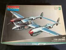 131 1/48 Monogram P-38J ライトニング P38 / 　Revell 1/48 spirit of st. louis　未組み立て　現状品　2箱セット　_画像2