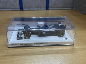 ウィリアムズ F1チーム ルノー FW34 P.マルドナード 2012 （1/43スケール MINICHAMPS 410120018）