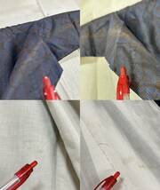 ●きもの翠● 村山大島紬 龍郷 和装 和服 着物 正絹 リメイク 材料 素材 着付け練習 #X486_画像9