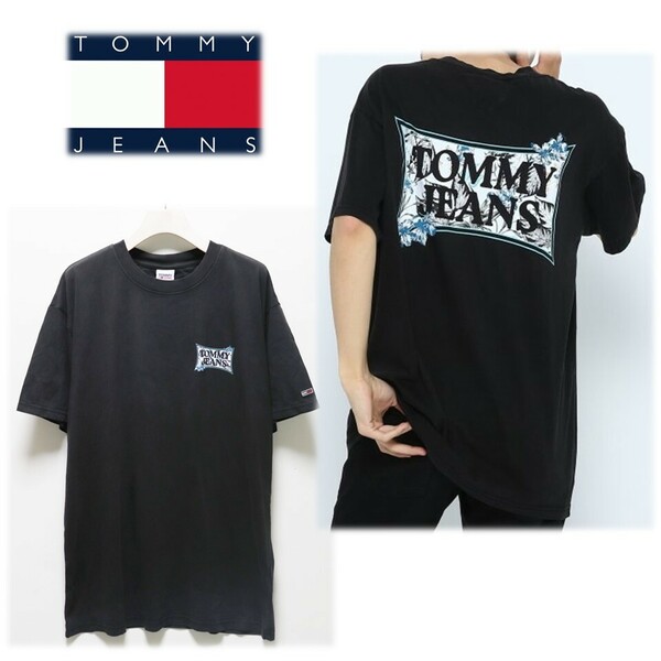 《TOMMY JEANS トミー ジーンズ》新品 ユニセックス ボックスシルエット フローラルグラフィックTシャツ カットソー M A9919