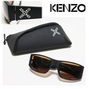 《KENZO ケンゾー》箱付新品 サイドケンゾーロゴ入 サングラス 58□19-135 男女兼用 A7908