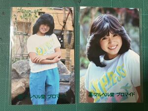 【未開封】中森明菜　マルベル堂プロマイド写真2枚　Tシャツ　良い笑顔　昭和タレント　80年代アイドル