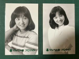【未開封】　岩崎宏美　マルベル堂プロマイド写真2枚　セミロング　昭和タレント　昭和歌手