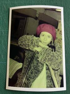 [ rare ] Minami Saori photograph couch n knitted Showa era star 