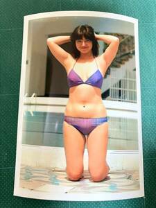 [ ultra rare ] Miyazaki beautiful . photograph blue bikini Be careful Showa era star 