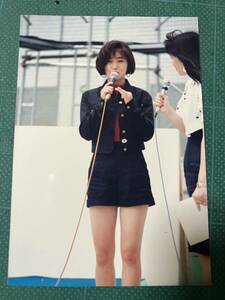 【激レア】 酒井法子　写真(当時物) マイクロミニ　素足太股　昭和タレント　80年代アイドル 