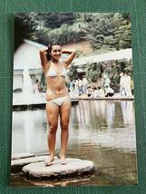 【レア】荒木由美子　写真　白ビキニ　肉弾　昭和タレント　昭和女優_画像2