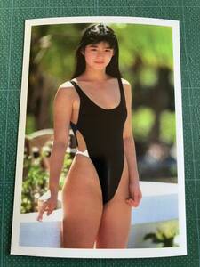 【レア】石田ゆり子　写真　水着　黒ハイレグ　ハイレグ　ハイレグ　昭和タレント　昭和女優