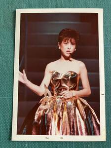 【レア】松田聖子　写真(当時物) 金ドレス　スレンダー　控えめな膨らみ　昭和タレント　80年代アイドル 