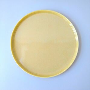 新品 日本製 美濃焼 22cm 切立皿 plate イエロー お洒落