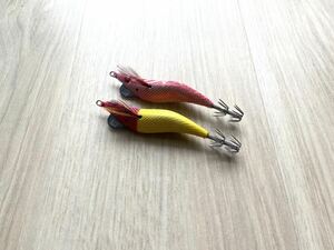 2点セット◇エギマル 2.5号 シャロー◇イカメタル メタルスッテ オモリグ ドロッパー エギ モンローエギ