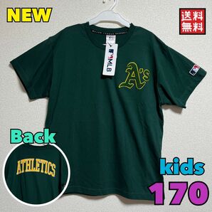 新品　MLB オークランド・アスレチックス　A's Tシャツ　刺繍　170 半袖　ダルビッシュ有