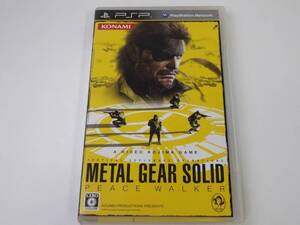 【240508-20】 Play Station Portable/ PSP / ピ-エスピ- METAL GEAR SOLID PEACE WALKER メタルギアソリッド ピースウォーカー