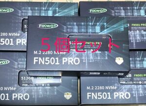 512GB SSD FIKWOT SSD M.2 NVMe ５個セット