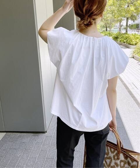 Spick and Span【スピックアンドスパン】☆フレンチバルーンスリーブプルオーバー 新品ホワイト