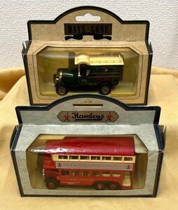 #1256【英国玩具】絶版品ミニカー『1931 AEC Renown Double Deck Bus』『1926 MORRIS BULL NOSE PIANOS ピアノバン』希少品【現状渡】