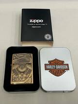 #1776　【未使用】　ZIPPO　ジッポー　Harley Davidson　ハーレーダビッドソン　ガスライター　喫煙具　ケース入り_画像1