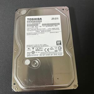 B5:（動作保証/AVコマンド対応/使用0時間）SATA 3.5インチHDD 1TB TOSHIBA DT01ACA100