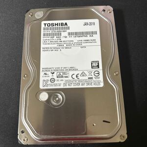 B55:◇動作保証/AVコマンド対応◆使用0時間 TOSHIBA SATA 3.5インチHDD SATA 1000GB DT01ABA100V 1TB