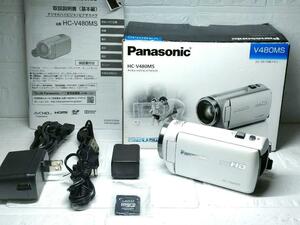 ☆ほぼ新品☆Panasonic HC-V480MS ホワイト 2020年製