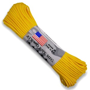 ATWOOD ROPE 550パラコード タイプ3 イエロー [ 30m ] アトウッドロープ ARM Yellow 黄色 商用