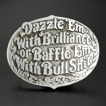 ベルトバックル Dazzle them or Buffle them 亜鉛合金製 ベルト用バックル 交換用バックル_画像1