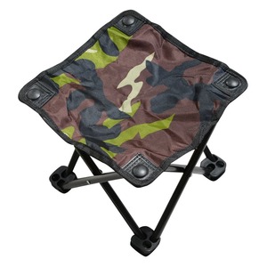 キャンプスツール 収納袋付き アウトドアチェア 折りたたみ椅子 コンパクト [ 迷彩柄 ] 携帯用 携帯用イス BBQ