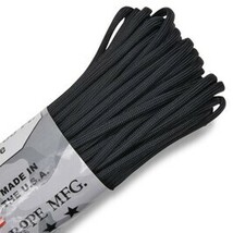 ATWOOD ROPE 550パラコード タイプ3 ブラック [ 305m ] アトウッドロープ ARM Black 黒_画像2