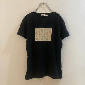 MCM/エムシーエム 半袖Tシャツ ブラック 黒 レディース L