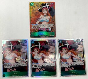 T199★ ワンピース カード ONE PIECE ナミ SR OP02-036 パラレル 他 計4枚 セット / 中古 ★