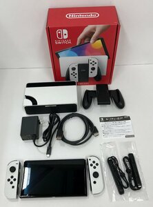 E099★ 任天堂 Nintendo Switch 本体 有機ELモデル / Joy-Con (L) (R) ホワイト 中古 動作確認 初期化済み NSW ★