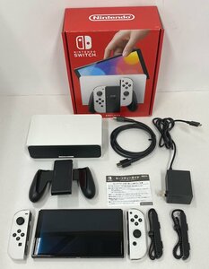 E108★ 任天堂 Nintendo Switch 本体 有機ELモデル / Joy-Con (L) (R) ホワイト 中古 動作確認 初期化済み NSW ★