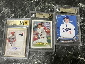 大谷翔平 2019 topps definitive collection SHOHEI OHTANI framed auto patches /10 BGS 鑑定品 直筆サイン ＋ rookie card ＋ 入団会見