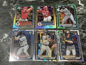 2024 BOWMAN BASEBALL chrome parallel ＋ refractor 6枚