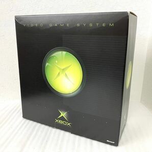 通電起動OK Microsoft マイクロソフト XBOX 本体 F23-00066 初代Xbox 元箱付き レトロゲーム機 エックスボックスの画像1