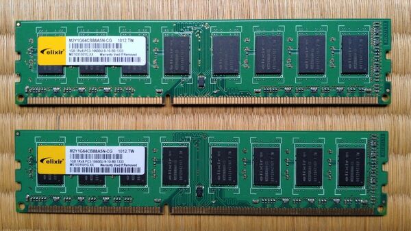 elixir PC3-10600U(DDR3-1333) メモリー