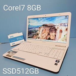 ★最強Corei7★/メモリ8GB/新品SSD512GB/Windows11Pro/T451/57DW/Office2019H&B/ブルーレイ/Webカメラ/東芝/dynabook/TOSHIBA