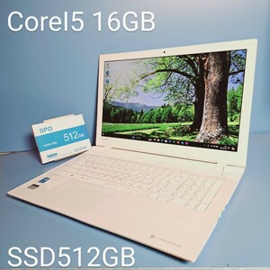 *. speed Corei5*/ memory 16GB/ new goods SSD512GB/Windows11HOME/T55/RWD/Office2019H&B/ Blue-ray /Web camera / Toshiba /dynabook/TOSHIBA/ full HD liquid crystal 