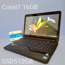 ★最強Corei7★メモリ16GB/新品SSD512GB/LIFEBOOK/AH77/H/Windows11Pro/Webカメラ/Office2019H&B/富士通/FUJITSU/シャイニーブラック/4コア_画像1