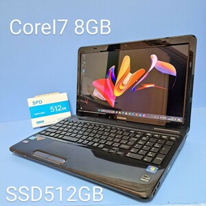 * strongest Corei7*/ memory 8GB/ new goods SSD512GB/Windows11HOME/T451/46EB/Office2019H&B/ Blue-ray /Web camera / Toshiba /dynabook/TOSHIBA