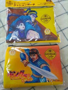 コカコーラ　ジョージア　週刊ヤングジャンプ45周年コラボ　クッションポーチ　2枚セット