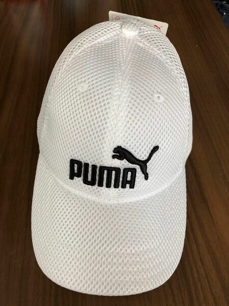 【新品】PUMA プーマ キッズ トレーニング キャップ JR ホワイト白 帽子