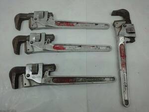 *j01-4J0004 / HIT 350 aluminium pipe wrench 350mm 4 point * maximum opening : approximately 8cm