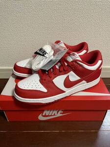 新品 ダンク ロー SP ユニバーシティレッド 赤 白 DUNK LOW エアジョーダン/シカゴ/エアフォース/Supreme/AIR JORDAN/トラヴィス/RED/26.5