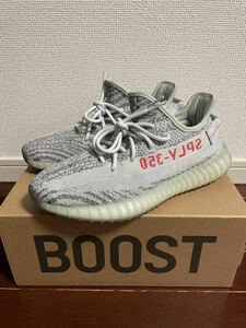 美品 イージーブースト350 V2 ブルーティント YEEZY BOOST 350 アディダス/エアジョーダン/ダンク/エアフォース/Supreme/サンバ/26.5/OG